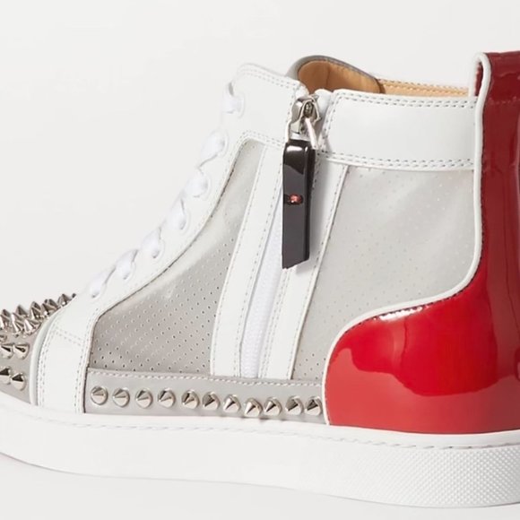 Sosoxy Spikes Donna mesh and leather high-top sneakers and cotton socks set - Picture 4 of 6